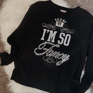 Juicy Couture | “I’m so fancy” sequin Pullover L